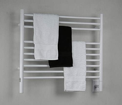 Amba Jeeves KSB Model K-Straight 10-Bar Hardwired Towel Warmer in Brushed