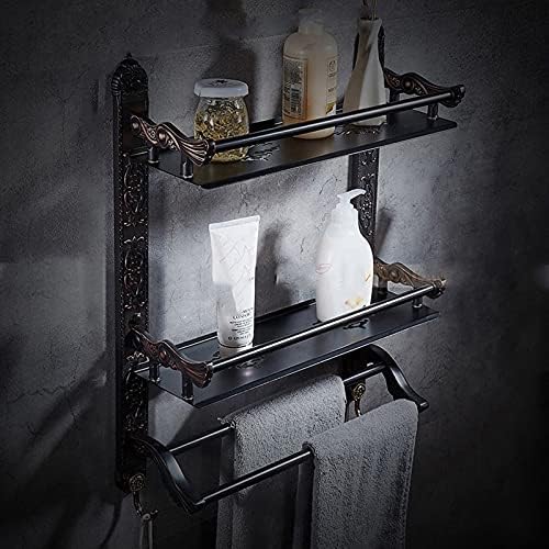Bathroom Towel Rack Wall Mounted Towel Holder Contemporary Bathroom Series European Modern Towel/Double Shelf
