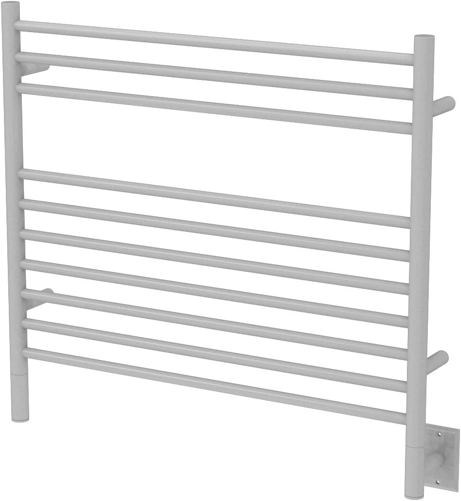 Amba Jeeves KSB Model K-Straight 10-Bar Hardwired Towel Warmer in Brushed