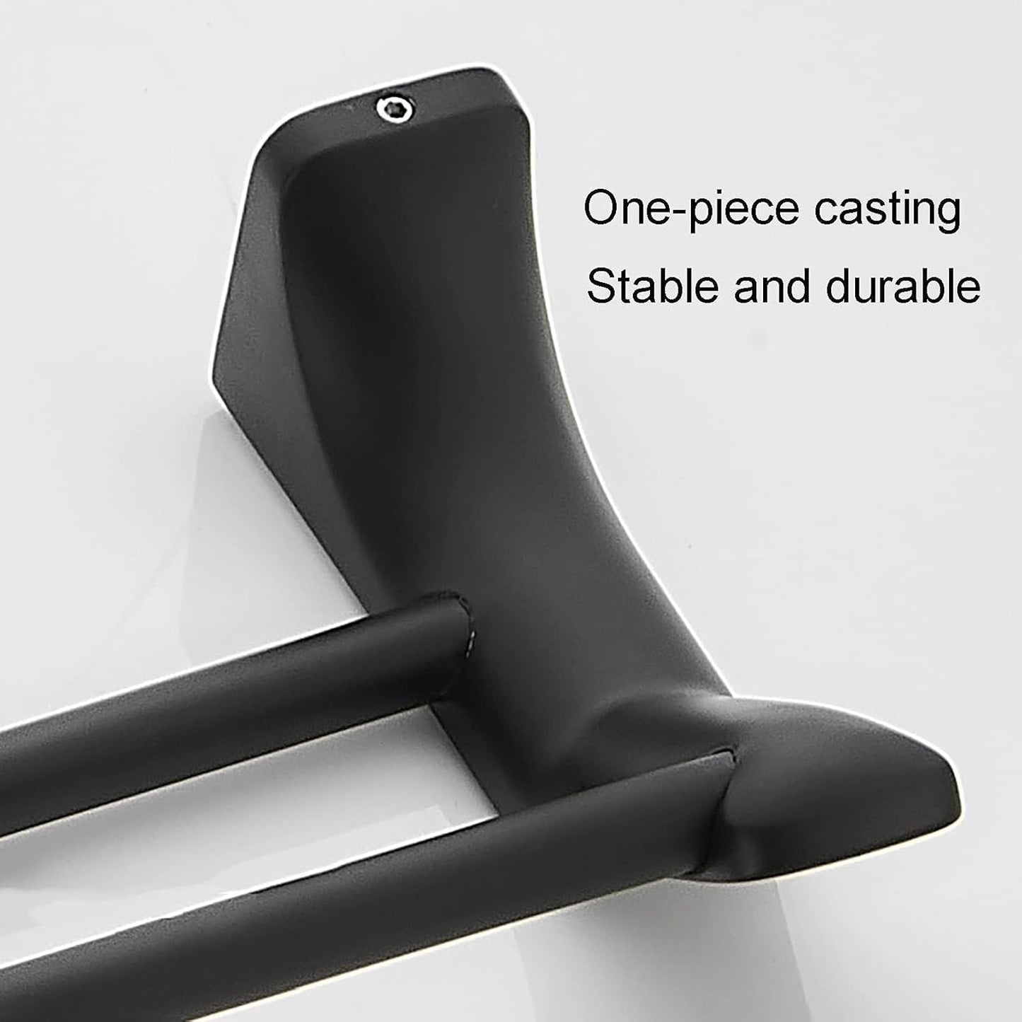 Black Thicken Sustowel Rack, Bathroom Single Pole Double Pole Towel Rack for Kitchen, Bathroom/Single Pole/30Cm The New(Single Pole,80Cm)